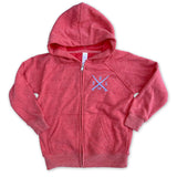 Sol Baby Hermosa Beach Rainbow Red Zip Up Hoodie