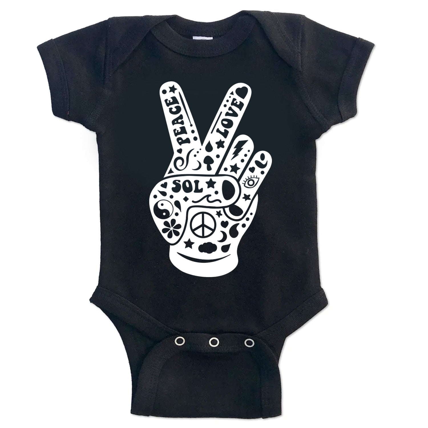 Sol Baby Peace Love and Sol Bodysuit