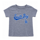 South Bay LA grey kids tee front