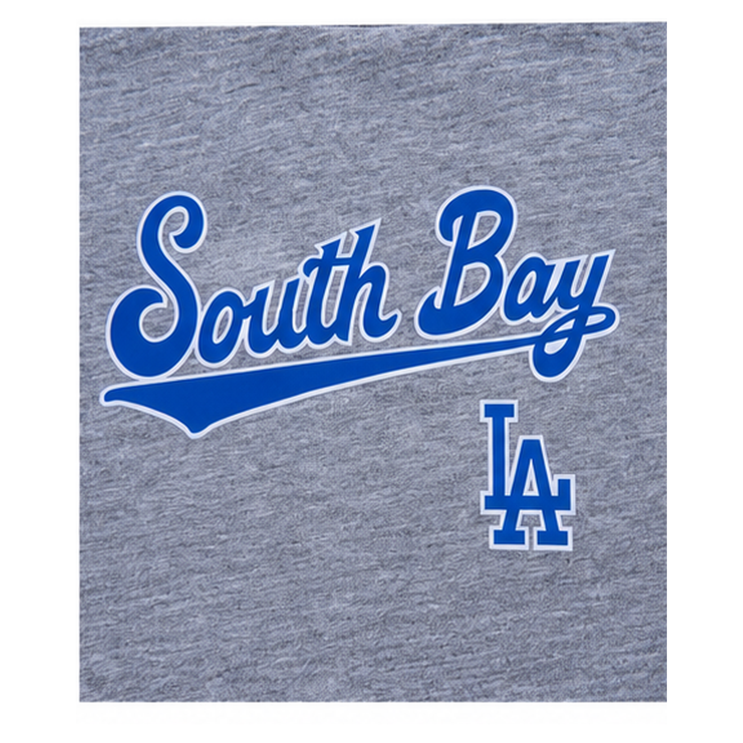 South Bay LA blue chest graphic detail