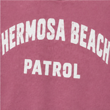 Sol Baby Hermosa Beach Patrol orchid heather sweatshirt graphic detail