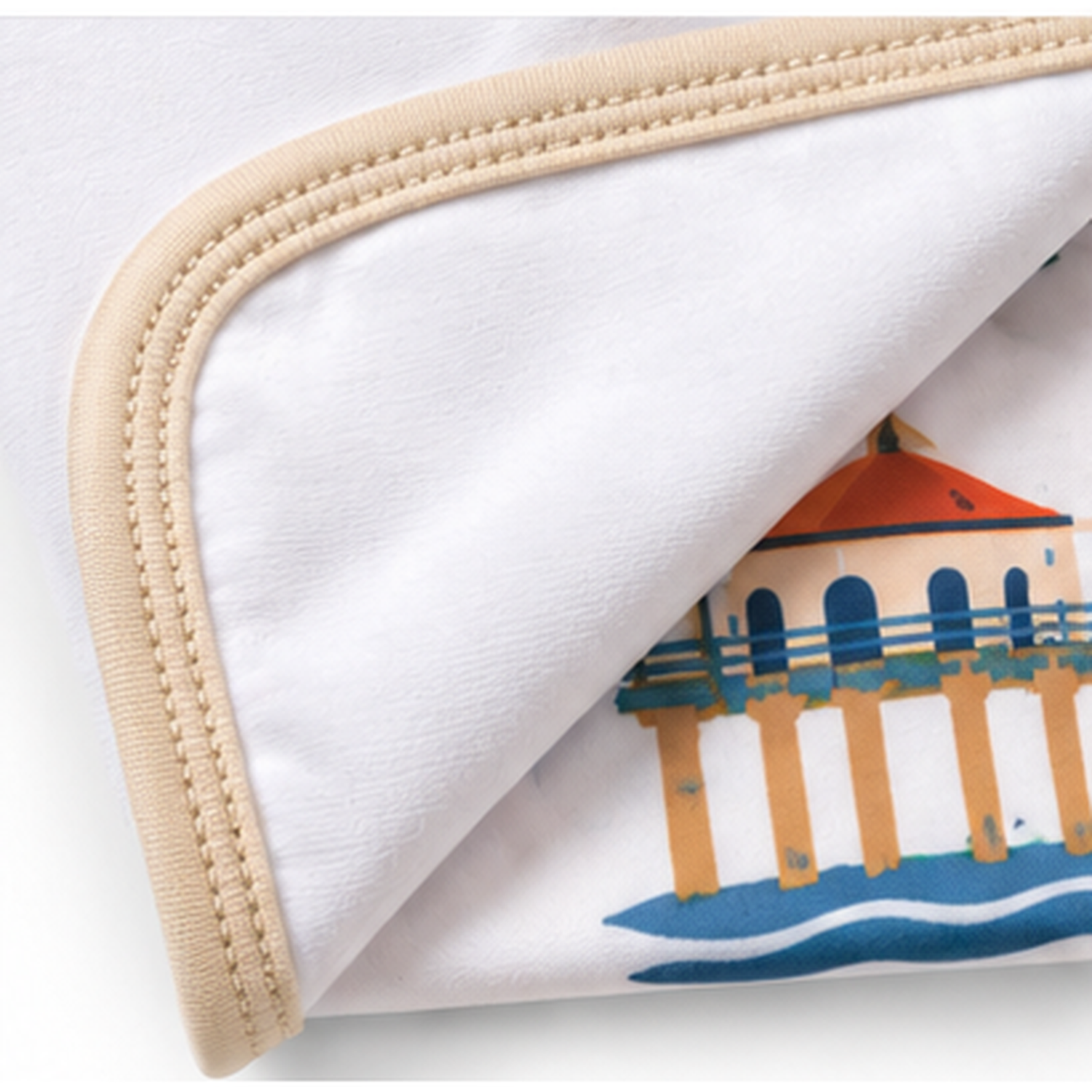 Sol Baby SB5213 bamboo lovey blanket reverse side