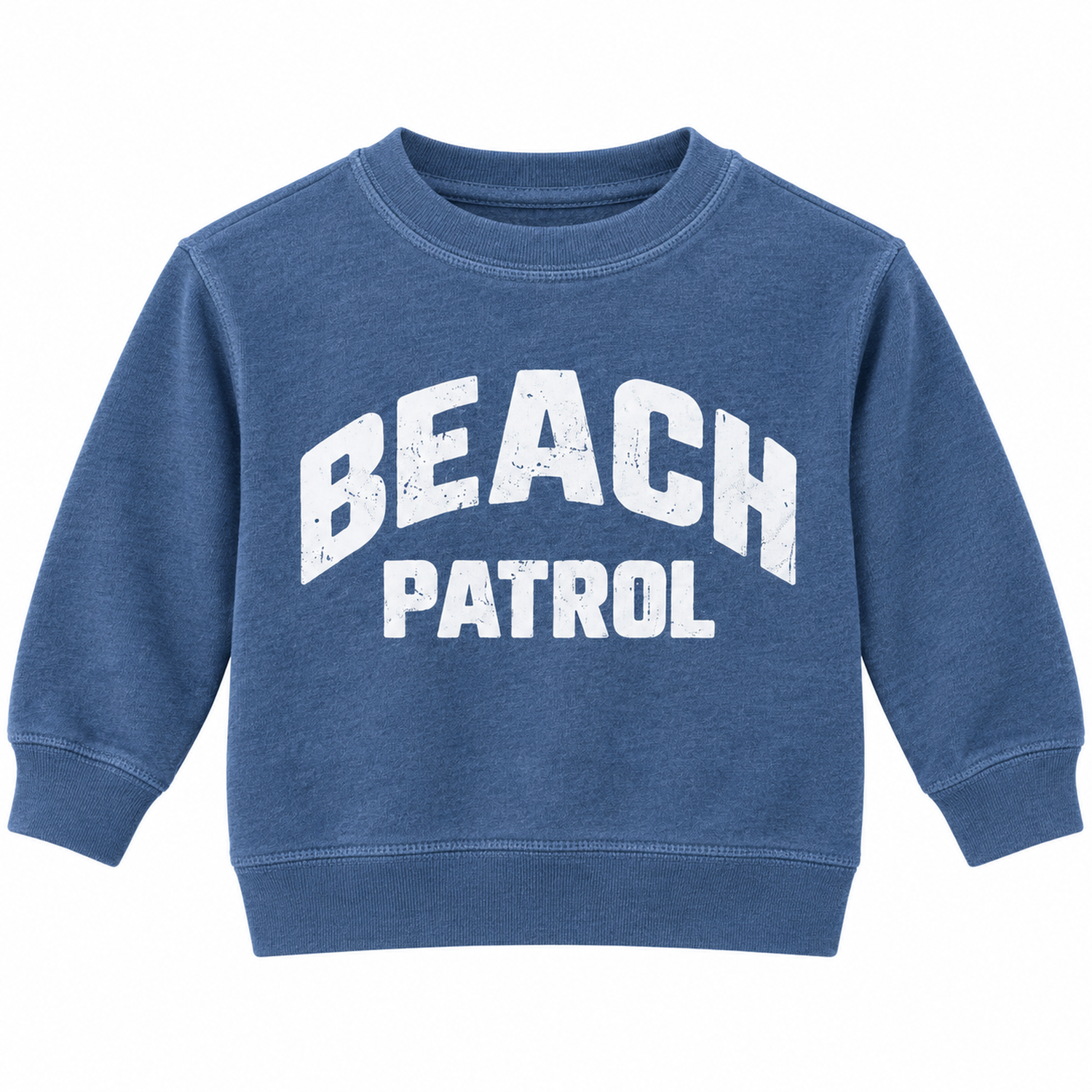 Sol Baby Beach Patrol storm blue heather kids sweatshirt main