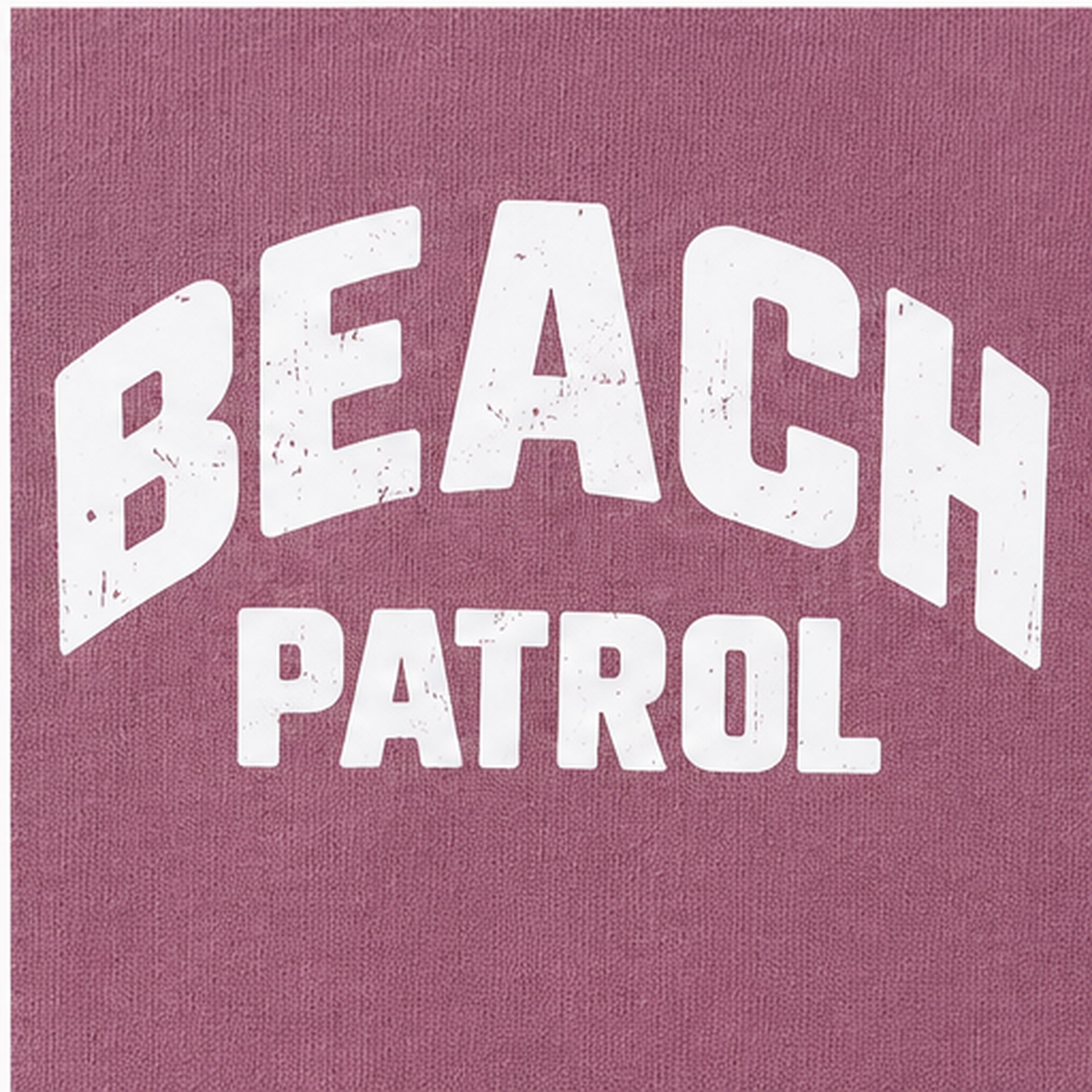Sol Baby Beach Patrol orchid heather sweatshirt graphic