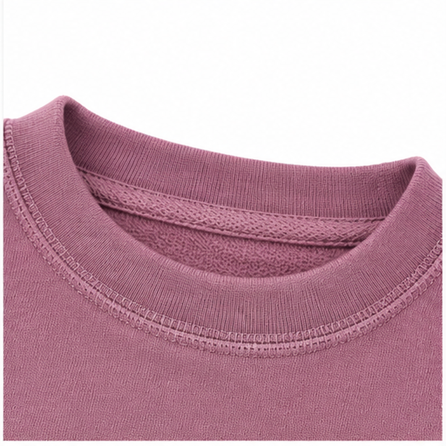 Sol Baby Beach Patrol orchid heather sweatshirt neckline