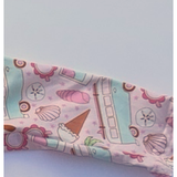 Sol Baby Summertime Surf Bus pink tutu dress sleeve cuff