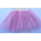 Sol Baby Summertime Surf Bus Sleeveless Tutu Dress — pink tulle detail