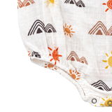 Sol Baby Sun-Mountain Bubble Romper — elastic leg detail