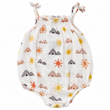 Sol Baby Sun-Mountain Print Gauze Bubble Romper — main