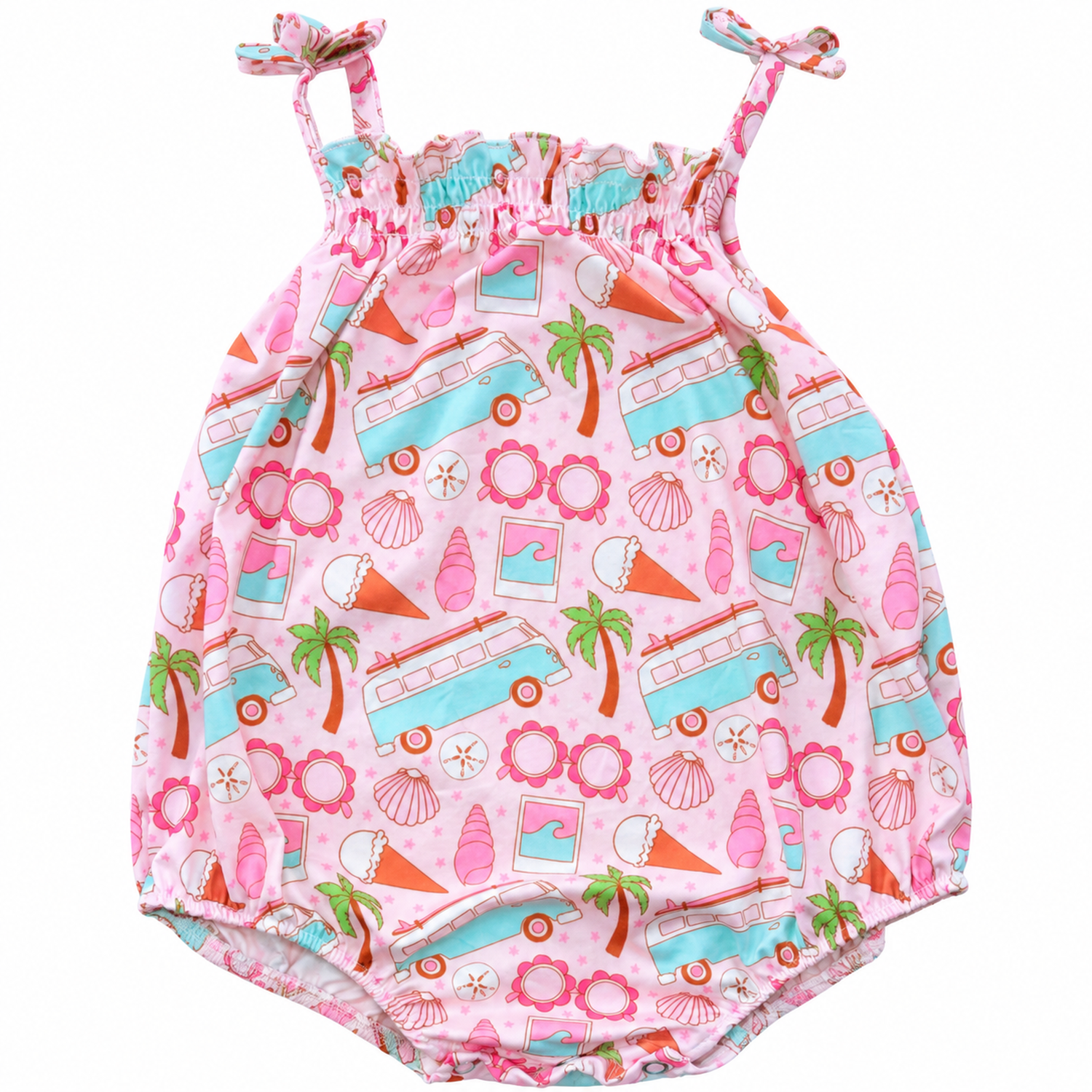Sol Baby Summertime Surf Bus Bubble Romper — main view