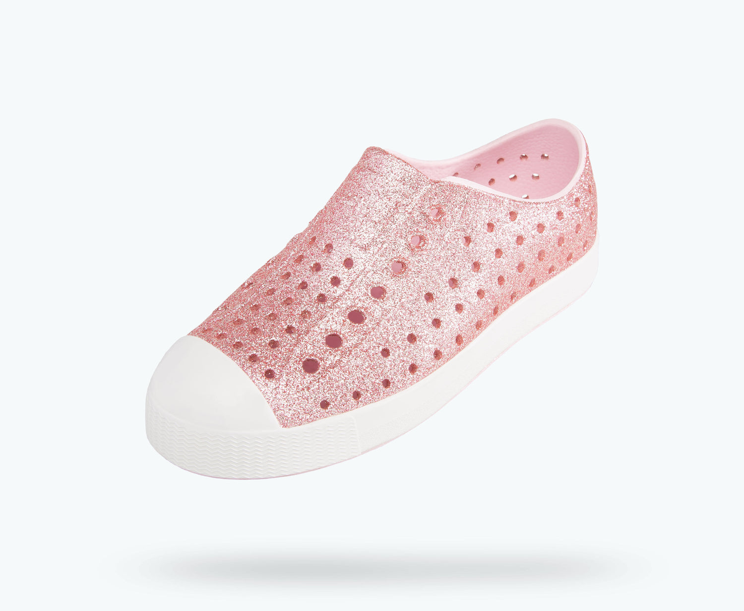 Native Jefferson Child Bling Milk Pink/Shell White