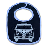 Sol Baby Peace Surf Van Cotton Bib