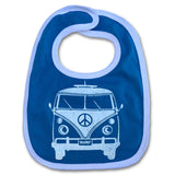 Sol Baby Peace Surf Van Cotton Bib