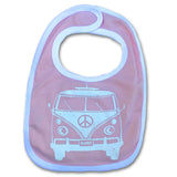 Sol Baby Peace Surf Van Cotton Bib