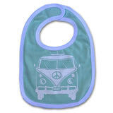 Sol Baby Peace Surf Van Cotton Bib