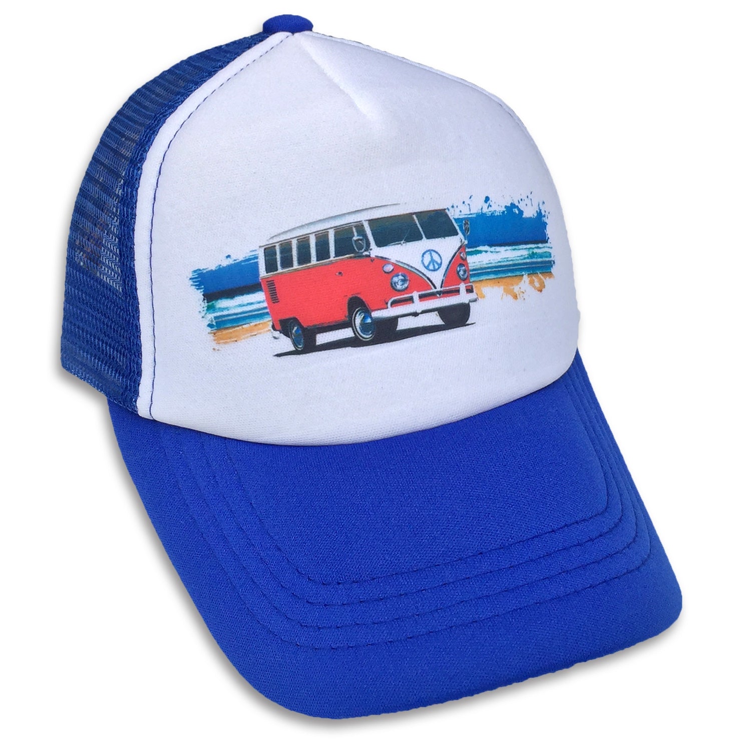 Sol Baby Beach Scene Surf Bus Trucker Hat