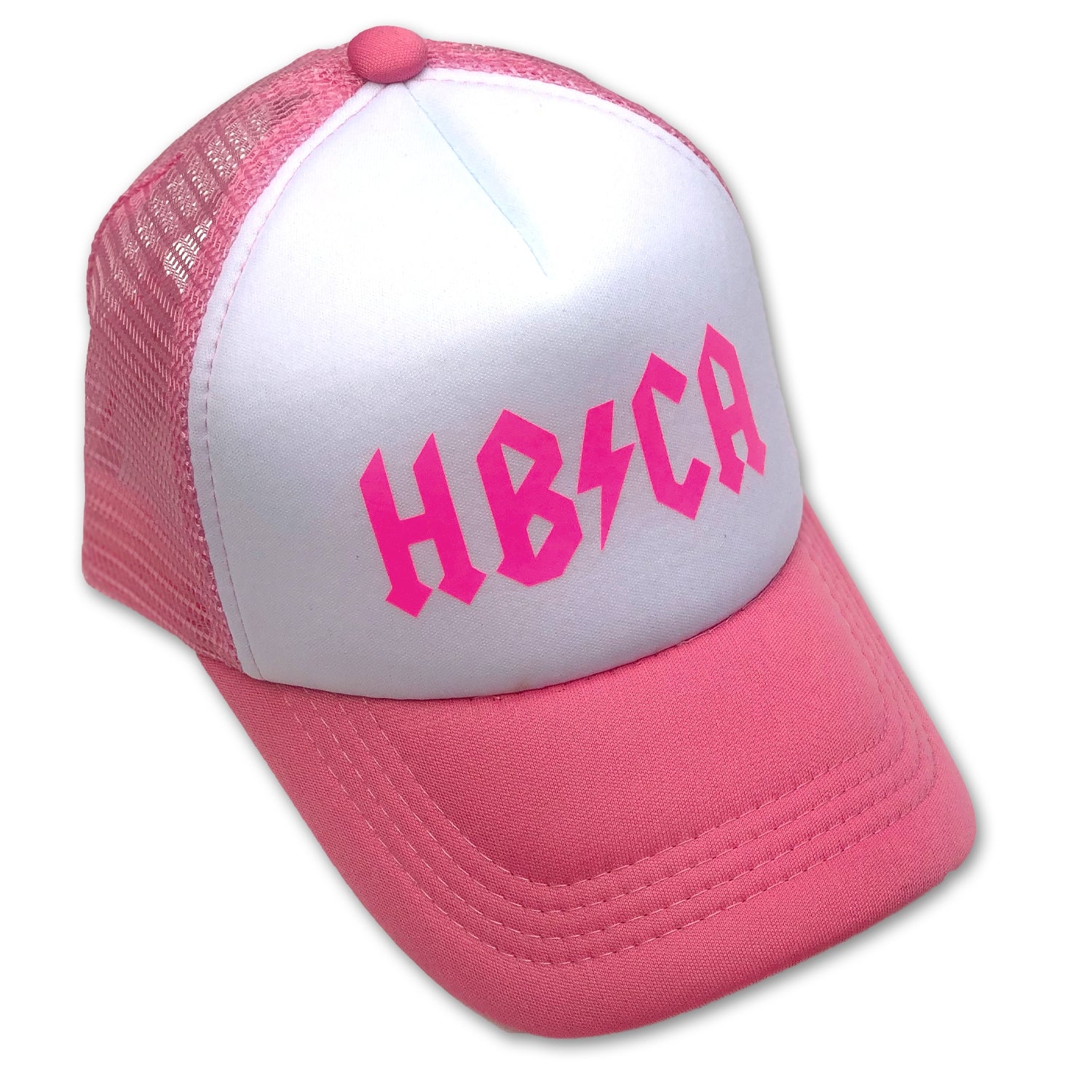 Sol Baby HB/CA Hermosa Beach Pink Trucker Hat