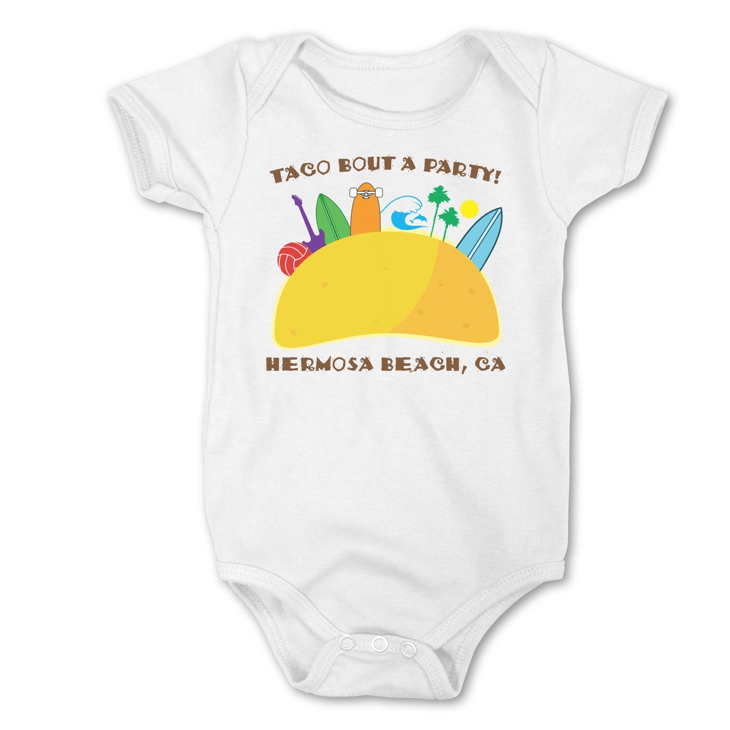 Sol Baby Taco Bout a Party Hermosa Beach Bodysuit