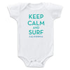 Sol Baby Keep Calm and Surf California Bodysuit
